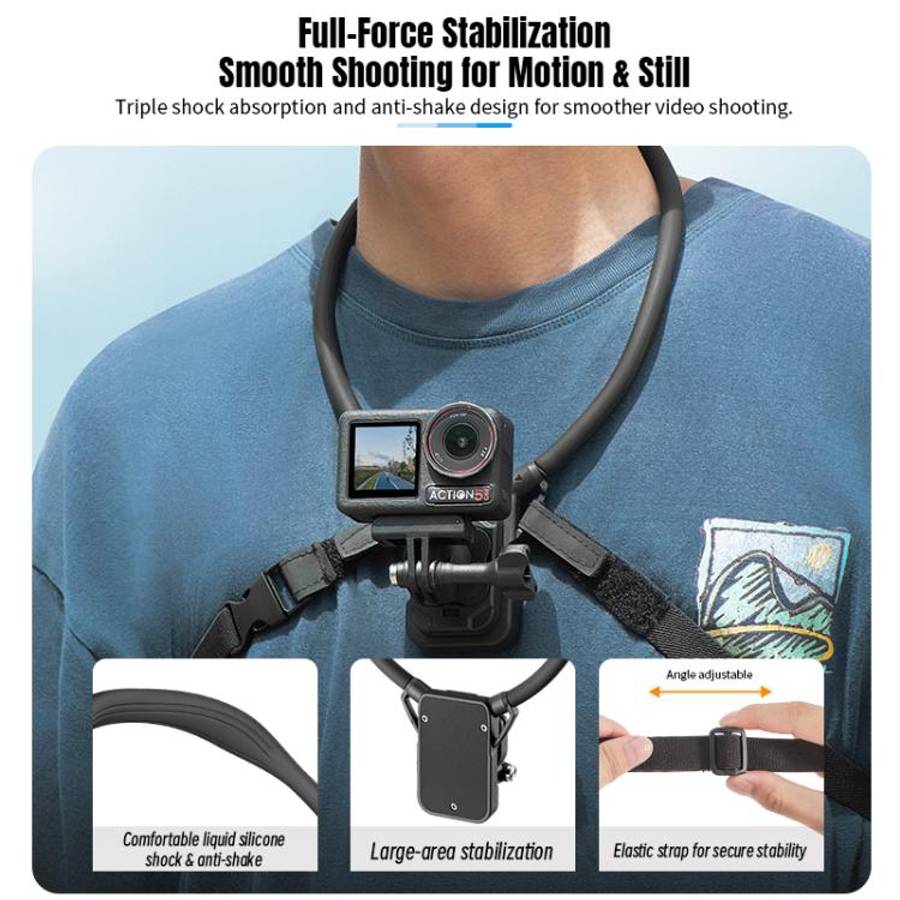 STARTRC Lazy Neck Bracket V3 POV View Mount with Chest Strap (Black)