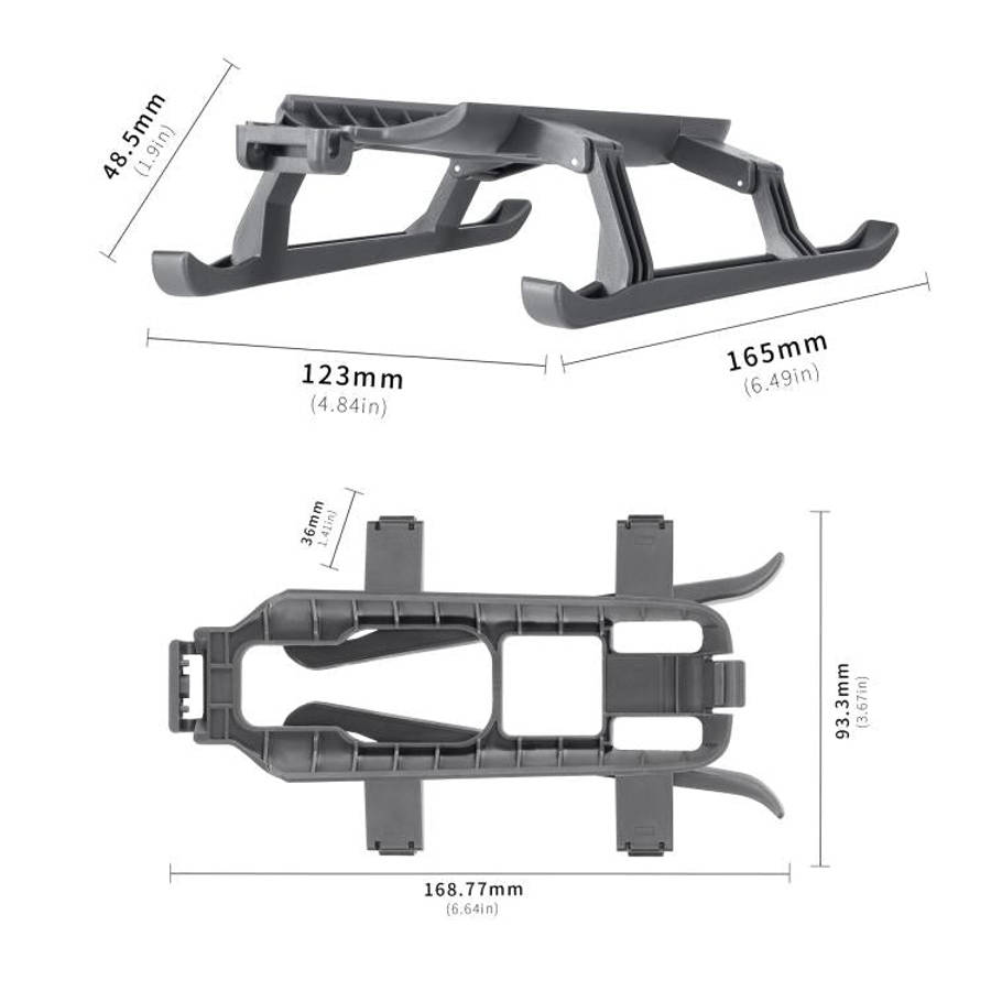 For DJI Mavic 4 Pro STARTRC Sled Anti-fall Anti-dirt Heightened Landing Gear Training Rack (Grey)