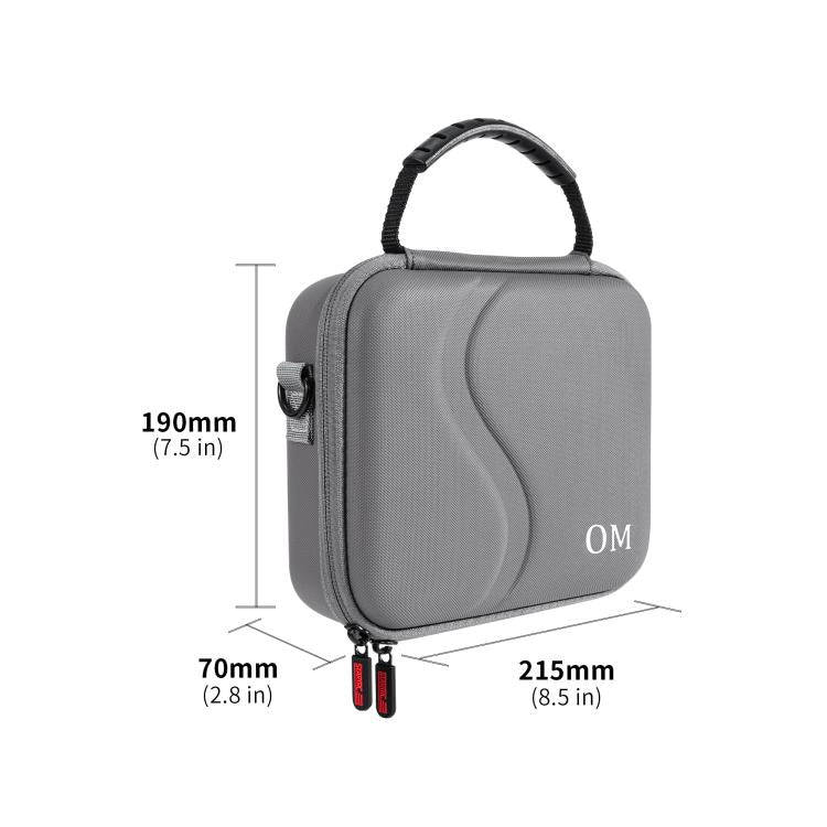 For DJI Osmo Mobile 7 / 7P STARTRC Portable Shockproof Waterproof PU Case Bag (Grey)
