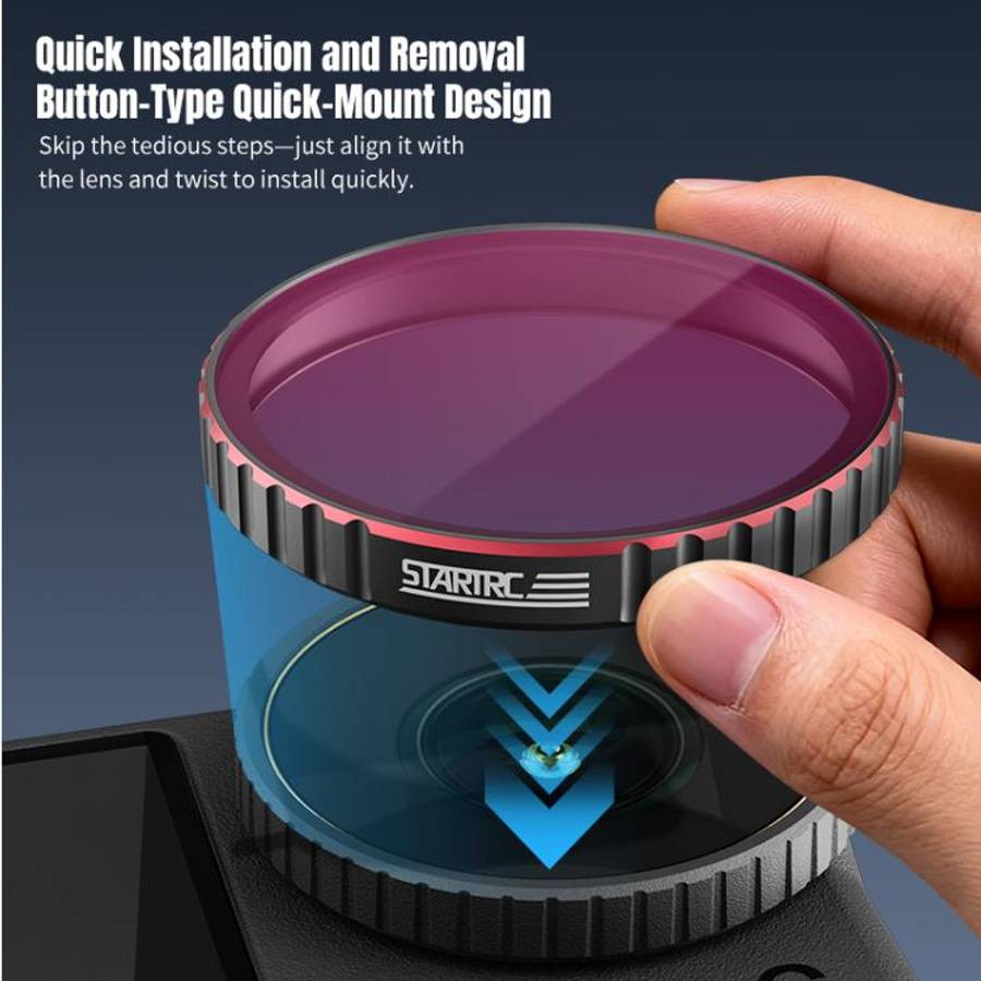 For DJI Osmo Action 6 STARTRC 4 in 1 CPL ND8 ND16 ND32 Camera Lens Filter