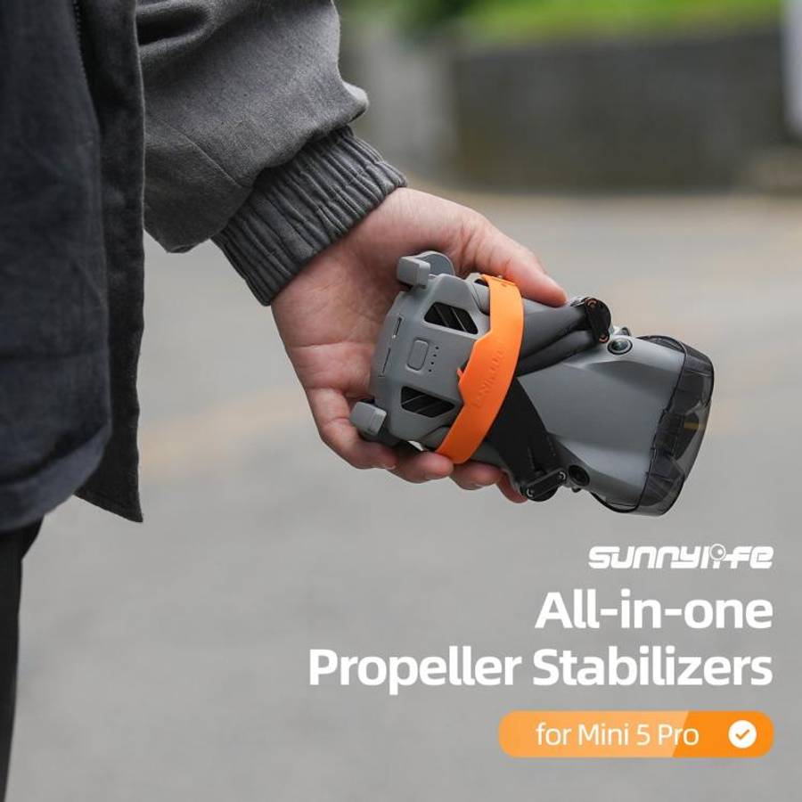 For DJI Mini 5 Pro Sunnylife Blade Holder Fixed Propeller Fixer Guard (Orange)