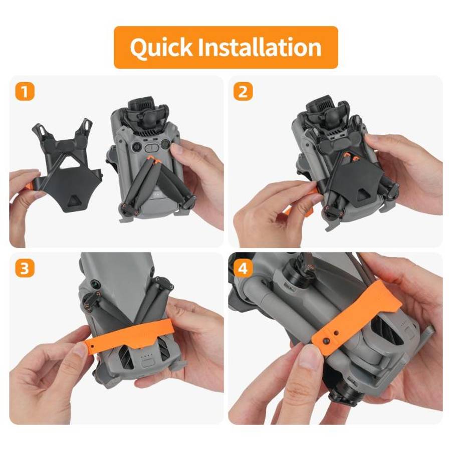 For DJI Mini 5 Pro Sunnylife Blade Holder Fixed Propeller Fixer Guard (Orange)