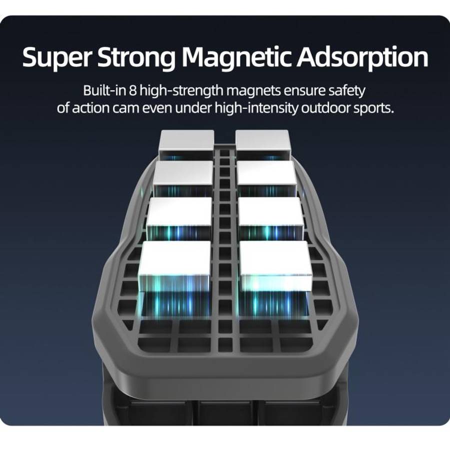 Sunnylife Magnetic Quick-Release Backpack Clip Action Camera Clamp Vertical-Horizontal Mount for ...