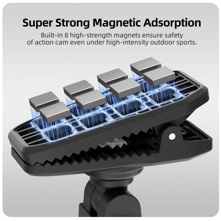 Sunnylife Magnetic Quick-Release Backpack Clip Action Camera Clamp Vertical-Horizontal Mount for ...