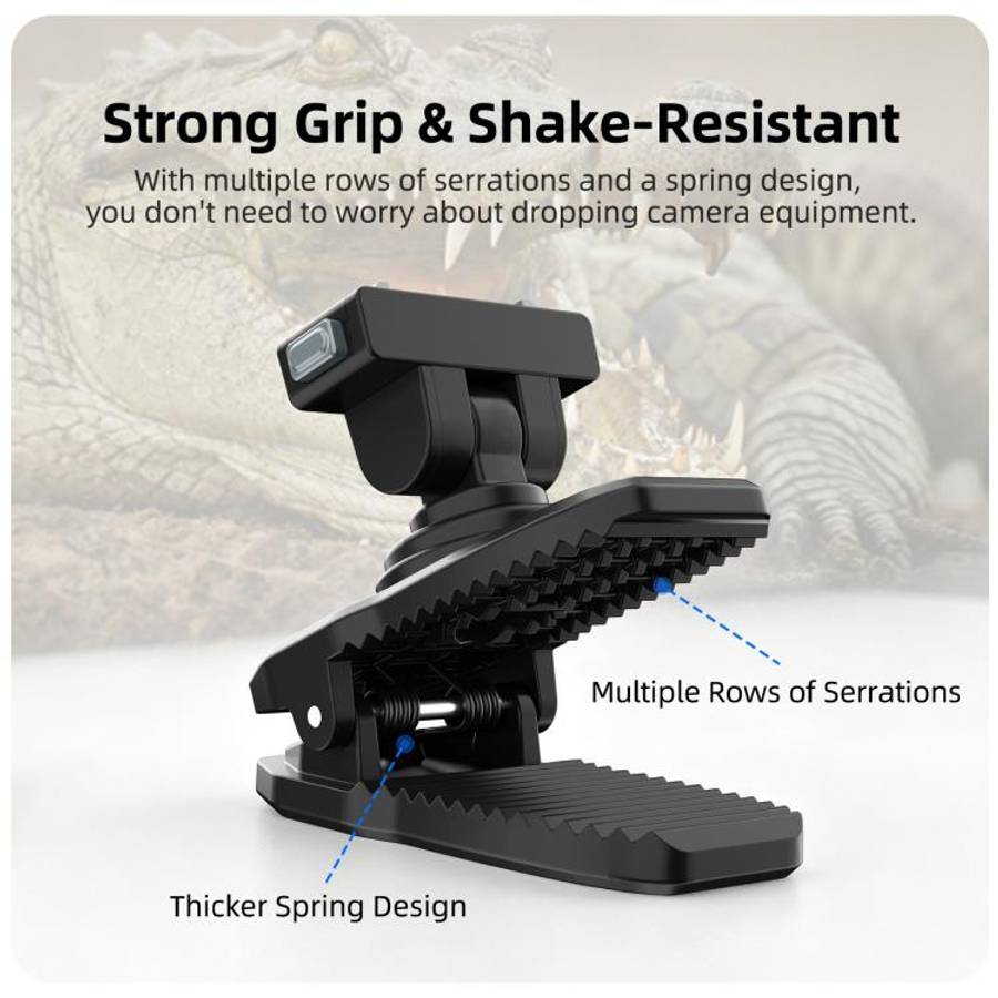 Sunnylife Magnetic Quick-Release Backpack Clip Action Camera Clamp Vertical-Horizontal Mount for ...