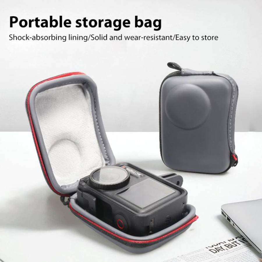 For DJI Osmo Action 5 Pro / 4 / 3 Mini Portable Body PU EVA Storage Bag (Black)