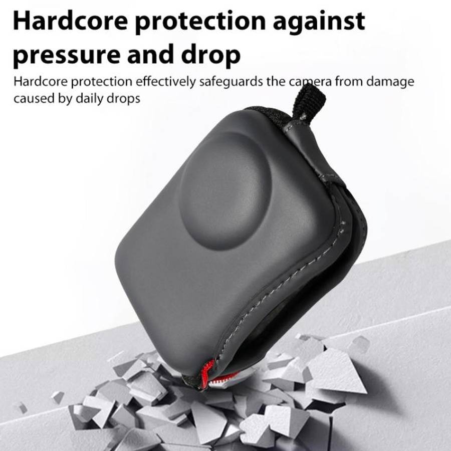 For DJI Osmo Action 5 Pro / 4 / 3 Mini Portable Body PU EVA Storage Bag (Black)