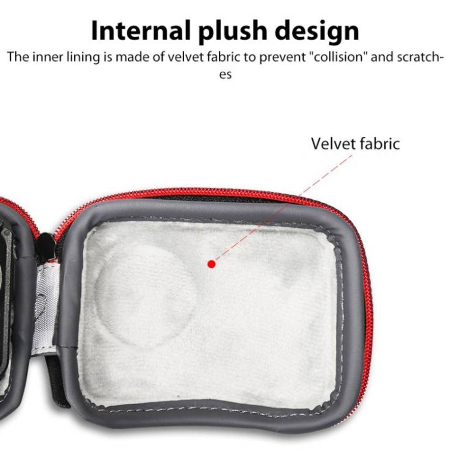 For DJI Osmo Action 5 Pro / 4 / 3 Mini Portable Body PU EVA Storage Bag (Black)