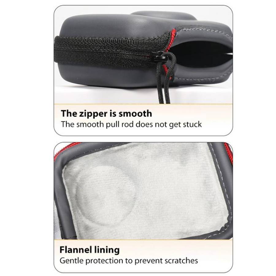 For DJI Osmo Action 5 Pro / 4 / 3 Mini Portable Body PU EVA Storage Bag (Black)