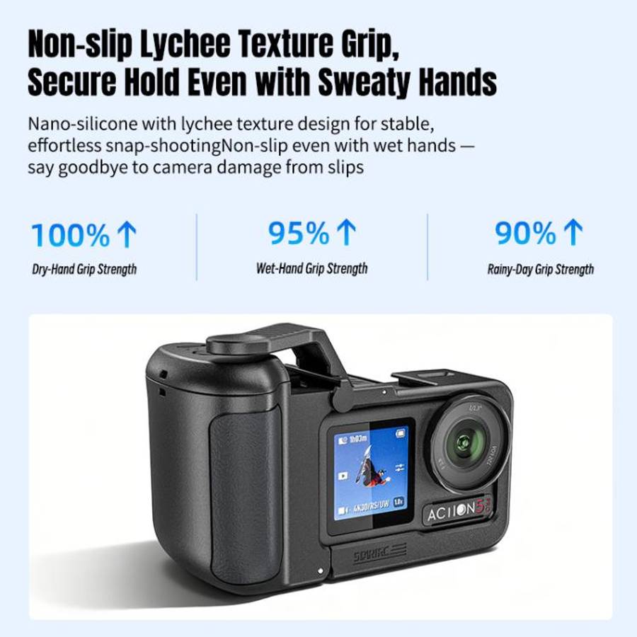 For DJI Osmo Action 5 Pro / 4 / 3 STARTRC 3 in 1 Expansion Power-Grip Street Shooting Handle Cage...