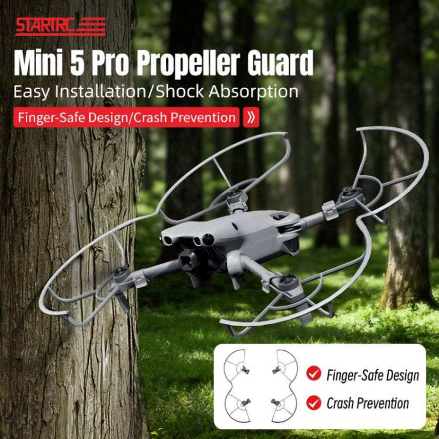 For DJI Mini 5 Pro STARTRC Drone Propeller Protective Guard Anti-collision Ring (Grey)