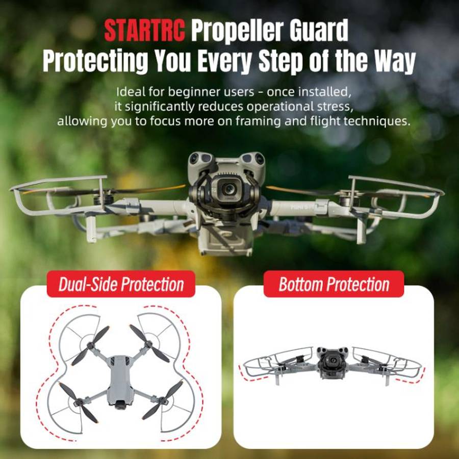 For DJI Mini 5 Pro STARTRC Drone Propeller Protective Guard Anti-collision Ring (Grey)