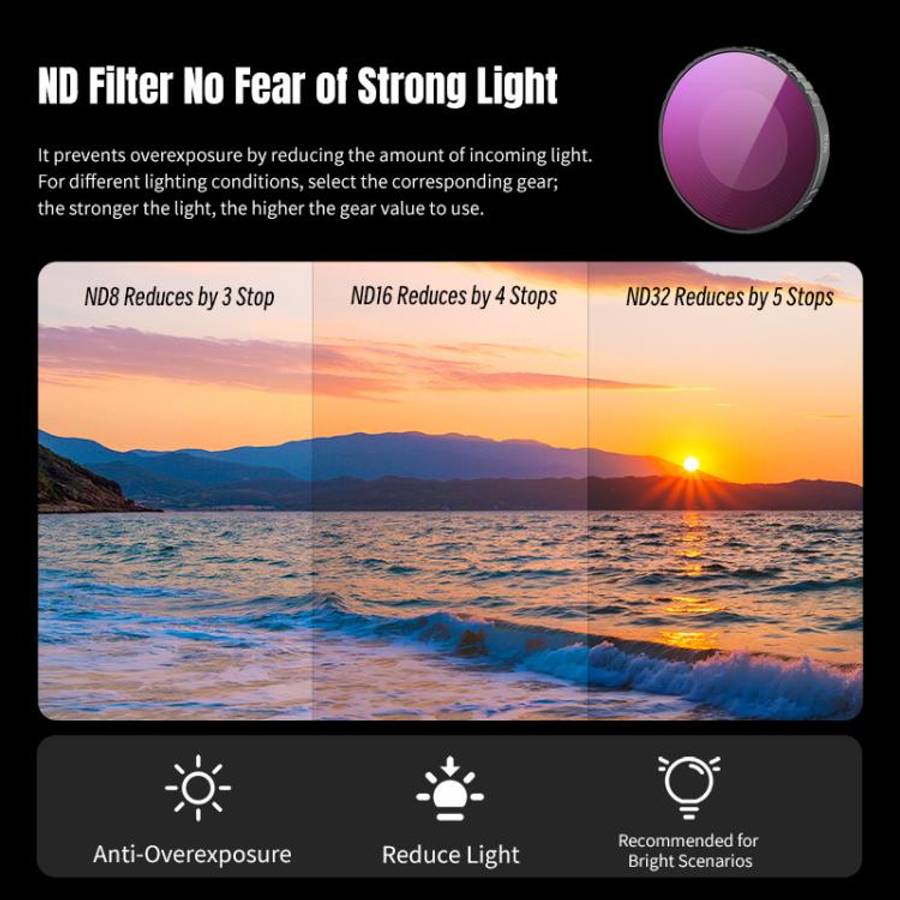 For DJI Osmo Nano STARTRC 4 in 1 ND8 ND16 ND32 CPL Camera Lens Filter