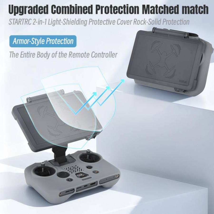 For DJI RC Pro 2 STARTRC Silicone Shockproof Anti-scratch Cover (Grey)