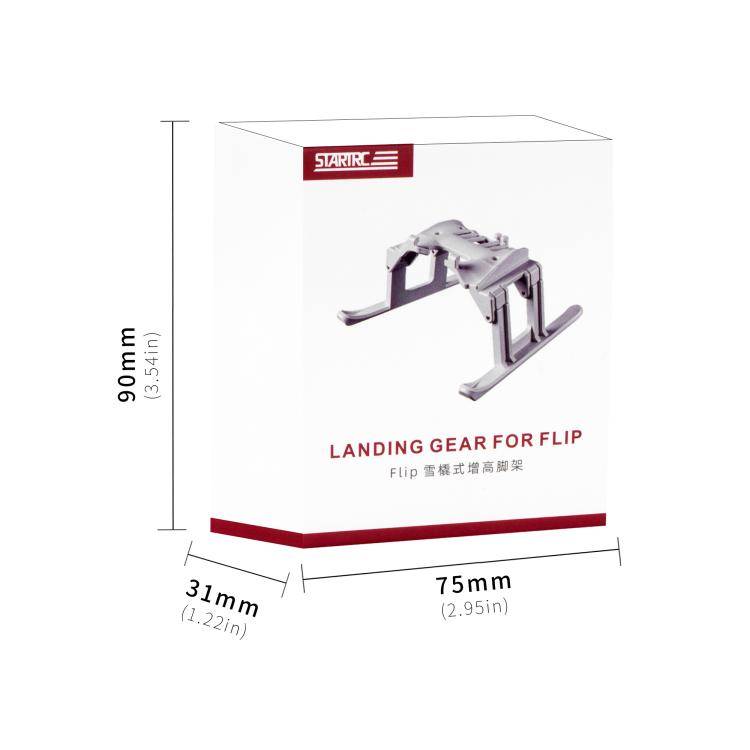 For DJI Flip STARTRC Folding Anti-fall Anti-dirt Heightened Landing Gear Training Rack (Grey)