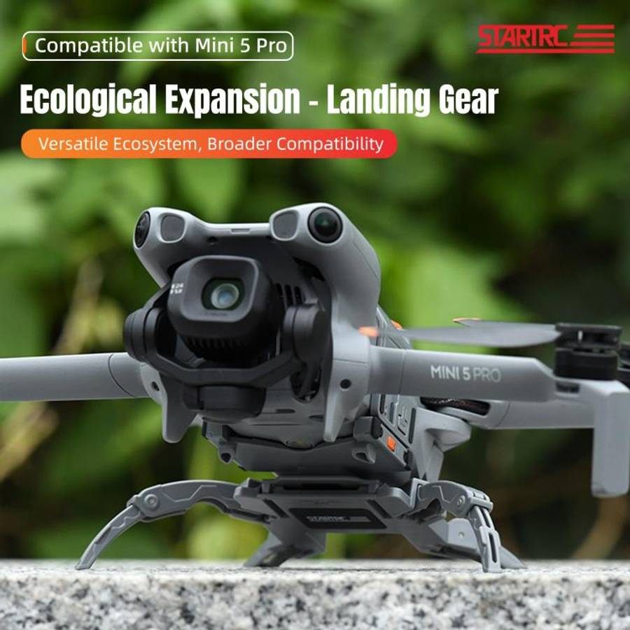 For DJI Mini 5 Pro STARTRC Spider-Leg Heightened Landing Gear Training Rack, Eco-Compatible (Grey)