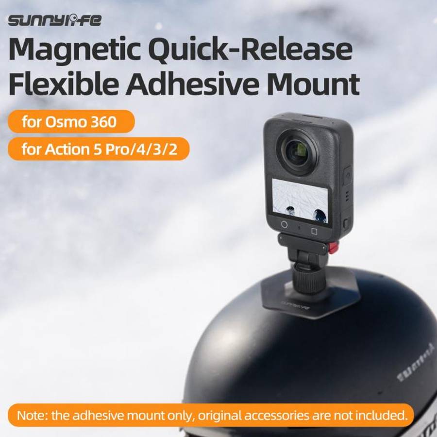 Sunnylife Magnetic Flexible Adhesive Helmet Mount Base Quick-Release Action Camera Holder For DJI...