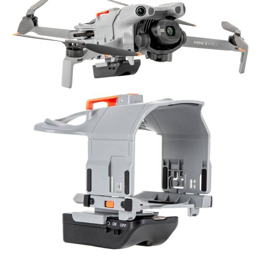 For DJI Mini 5 Pro STARTRC LED Light Air-Dropping System Thrower Parabolic (Grey)