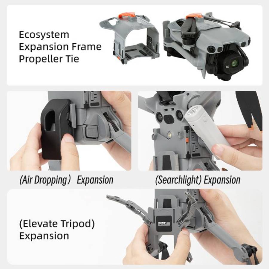 For DJI Mini 5 Pro STARTRC LED Light Air-Dropping System Thrower Parabolic (Grey)