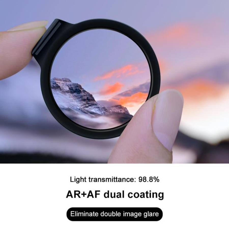 For DJI Osmo 360 Camera Optical Tempered Glass Cover Protective Lens Guard (Black)