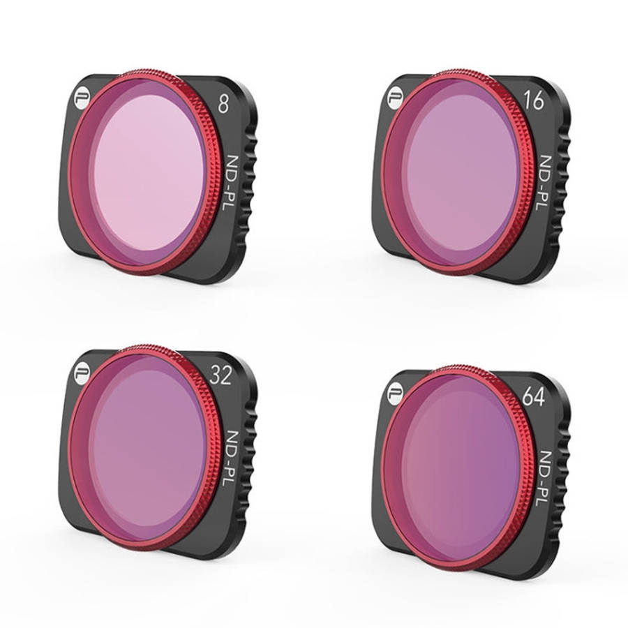 4 PCS PGYTECH P-16A-035 NDPL8 / 16 / 32 / 64 Lens Filter for DJI Mavic Air 2 Drone Accessories