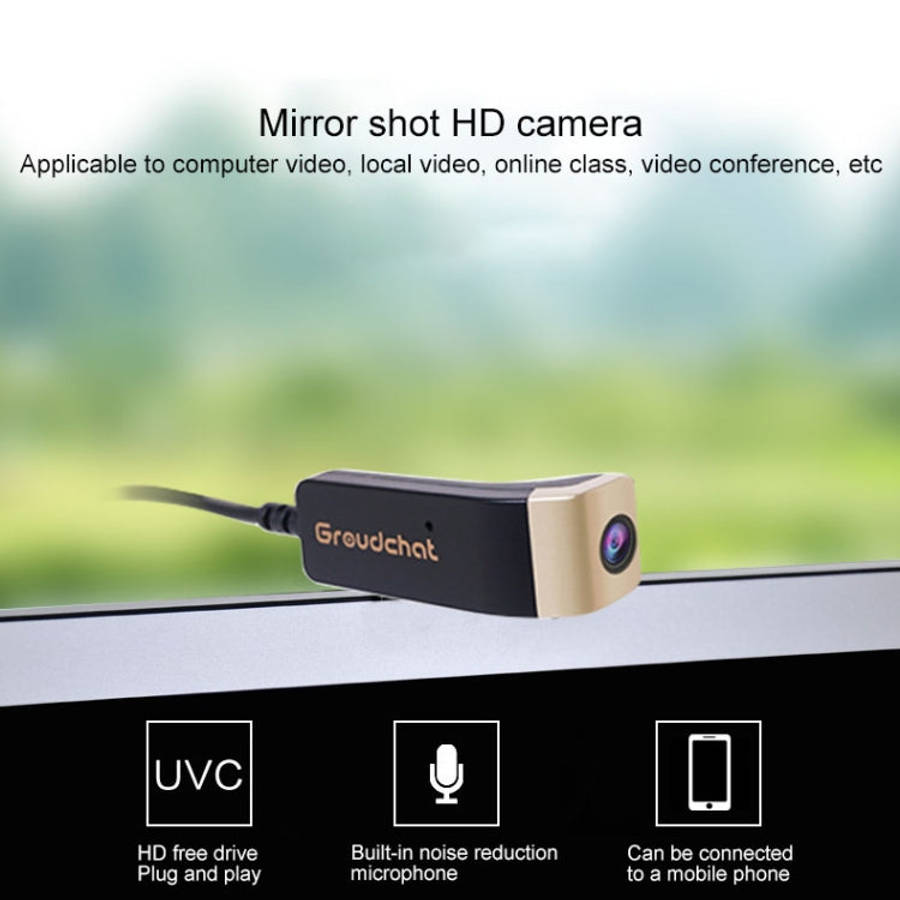Groudchat JP1DV1 1080P HD Smart Camera Mobile Phone USB Live Camera for Glasses Legs, Built-in So...