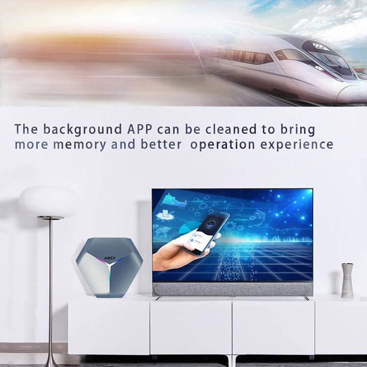 A95X F4 8K UHD Smart TV BOX Android 10.0 Media Player with Remote Control, Amlogic S905X4 Quad Co...