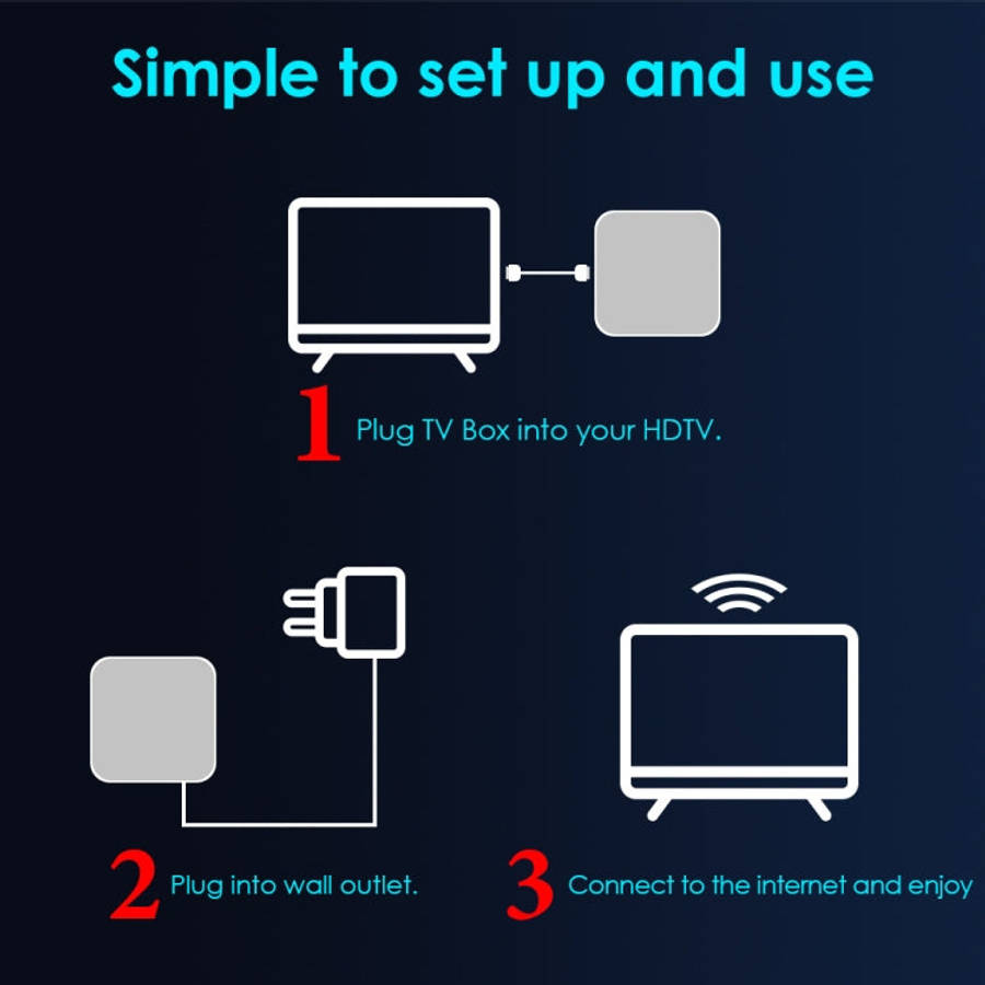 H50 Mini 4K Smart Network TV Box, Android 10.0, RK3318 Quad Core, 2GB+8GB, UK Plug