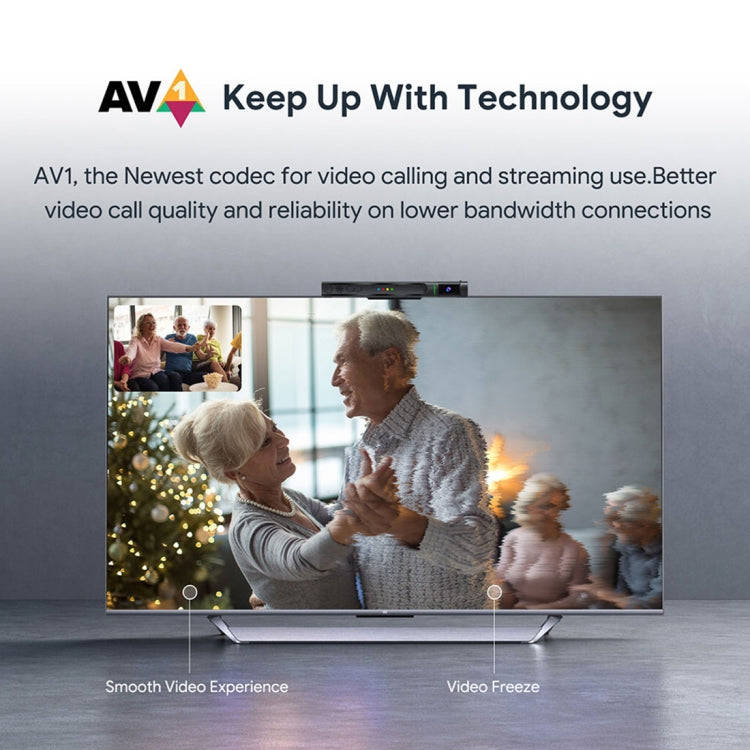 MECOOL KA2 Video Calling on TV Android 10.0 Smart TV Box with Remote Control, Amlogic S905X4 Quad...