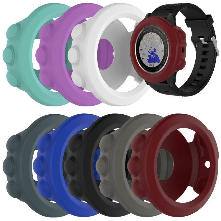 Smart Watch Silicone Protective Case, Host not Included for Garmin Fenix 5X(Dark Red)