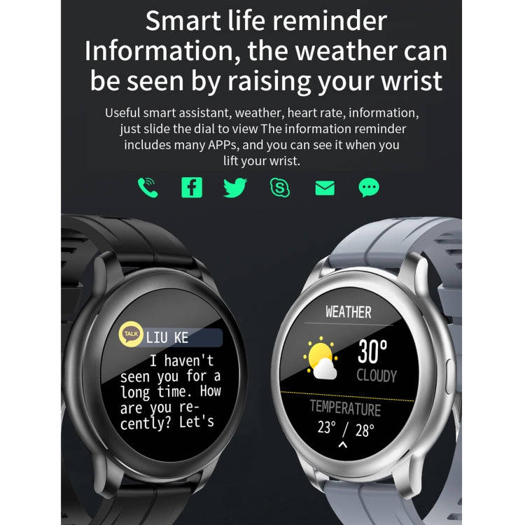 CF22 1.3 inch IPS Color Screen IP67 Waterproof Smart Watch, Support Sleep Monitor / Heart Rate Mo...