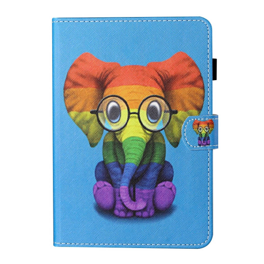 For Huawei Honor Pad 6 / X6 & Enjoy 2 & MatePad T10 / T10S Colored Drawing Stitching Horizontal F...