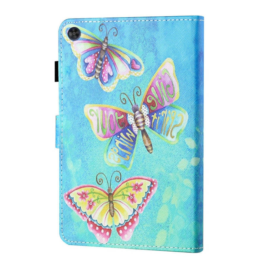 For Huawei Honor Pad 6 / X6 & Enjoy 2 & MatePad T10 / T10S Colored Drawing Stitching Horizontal F...