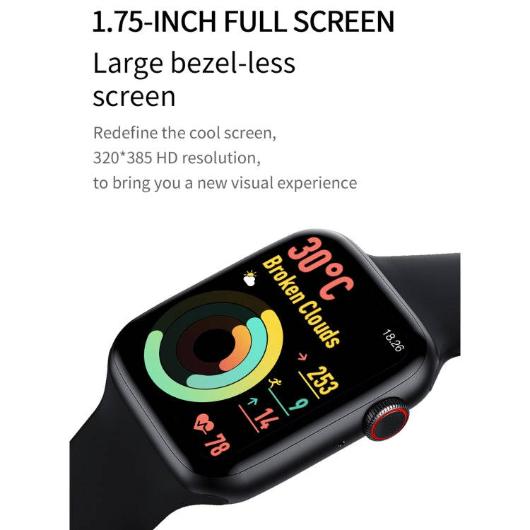 DW35 1.75 inch Full Screen IP67 Waterproof Smart Watch, Support Sleep Monitor / Heart Rate Monito...