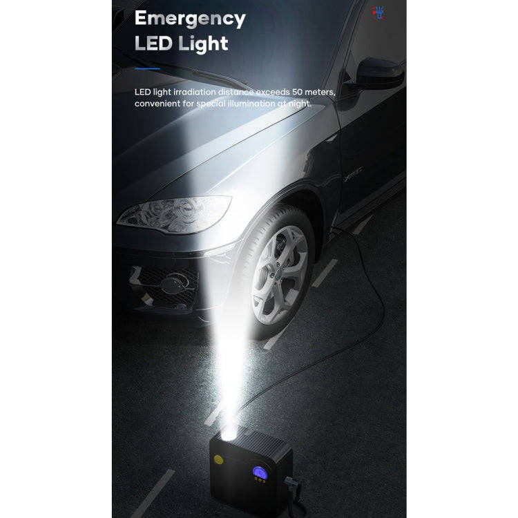 Rock Multi-function Portable LED Digital Display Car Air Pump