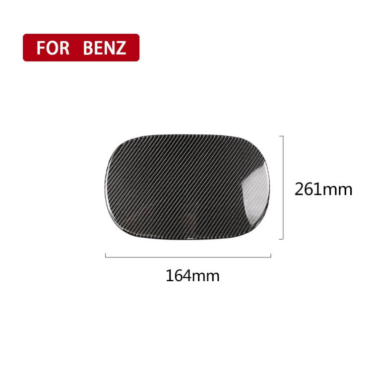 Car Carbon Fiber Fuel Tank Cap Decorative Sticker for Mercedes-Benz C Class W205 2015-2018, Left ...