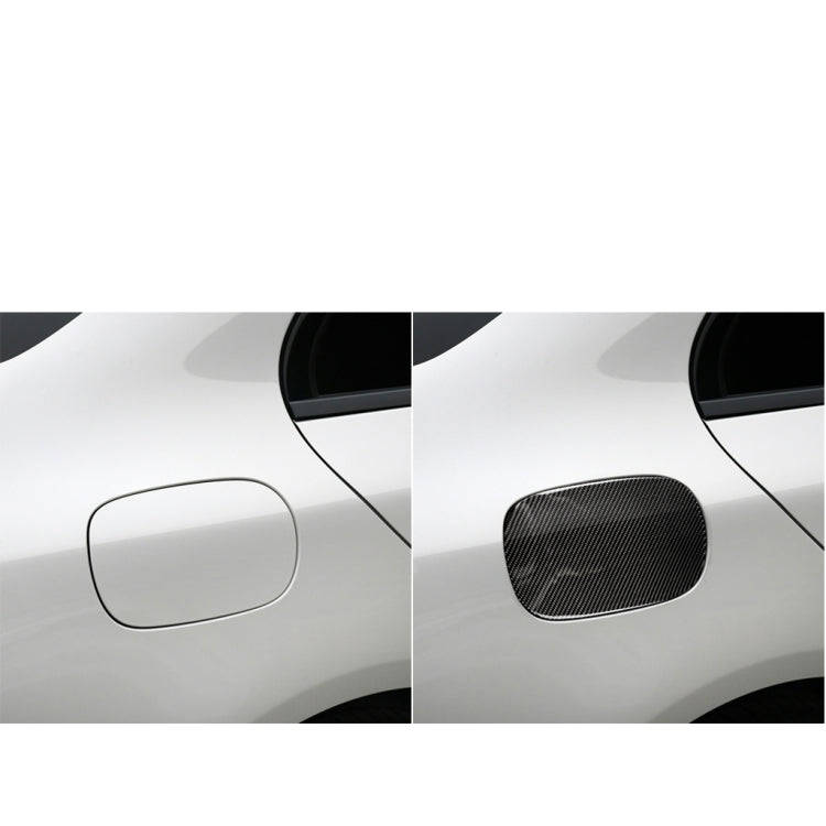 Car Carbon Fiber Fuel Tank Cap Decorative Sticker for Mercedes-Benz C Class W205 2015-2018, Left ...