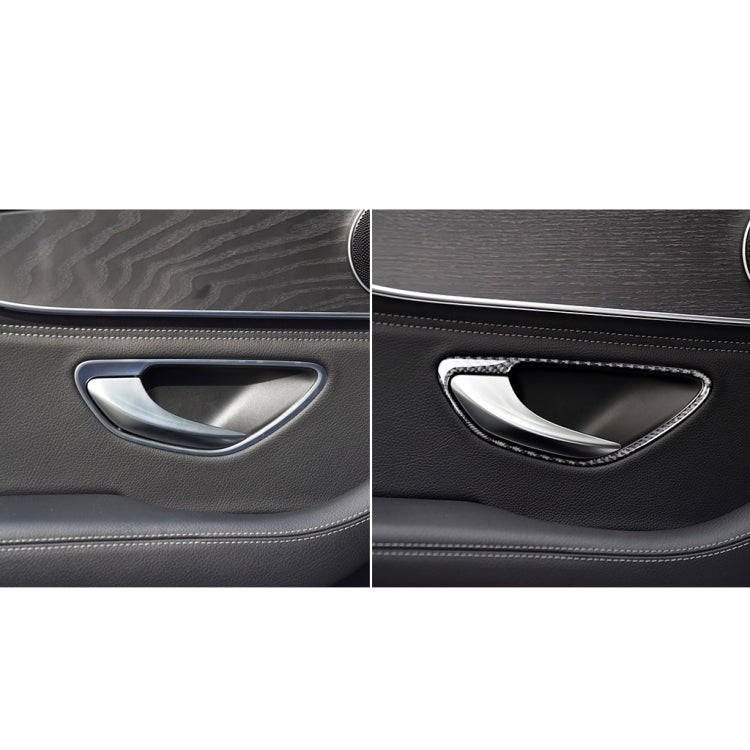 Car Carbon Fiber Door Handle Decorative Sticker for Mercedes-Benz C Class W205 2015-2018 / GLC X2...