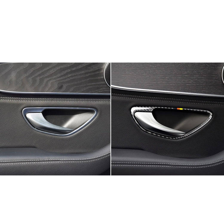 Car Carbon Fiber Door Handle Decorative Sticker for Mercedes-Benz C Class W205 2015-2018 / GLC X2...