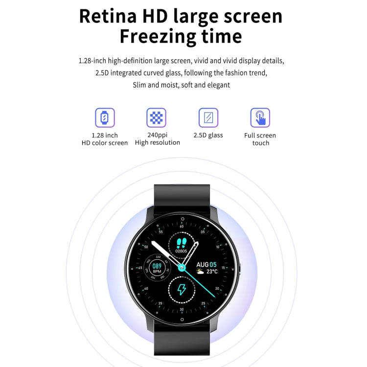 ZL02 1.28 inch Touch Screen IP67 Waterproof Smart Watch, Support Blood Pressure Monitoring / Slee...