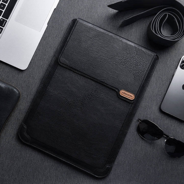 NILLKIN Water Wave Texture Versatile Laptop Sleeve For 14.0 inch and Below(Black)