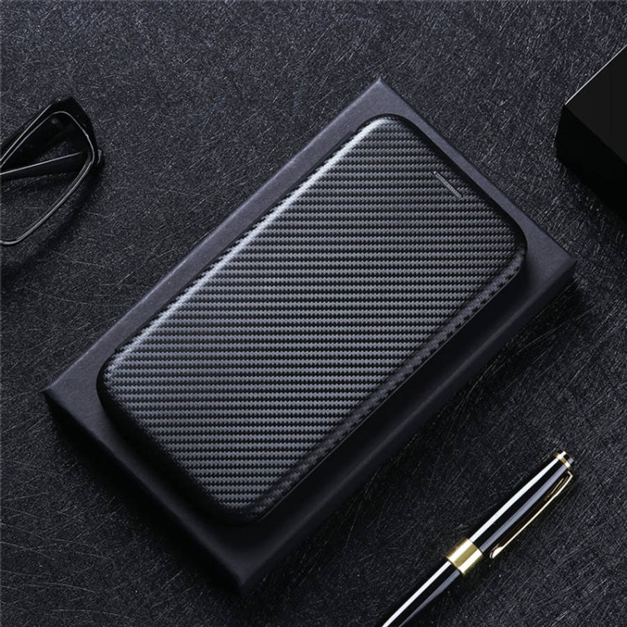 For Blackview BV6300 Pro Carbon Fiber Texture Horizontal Flip TPU + PC + PU Leather Case with Car...