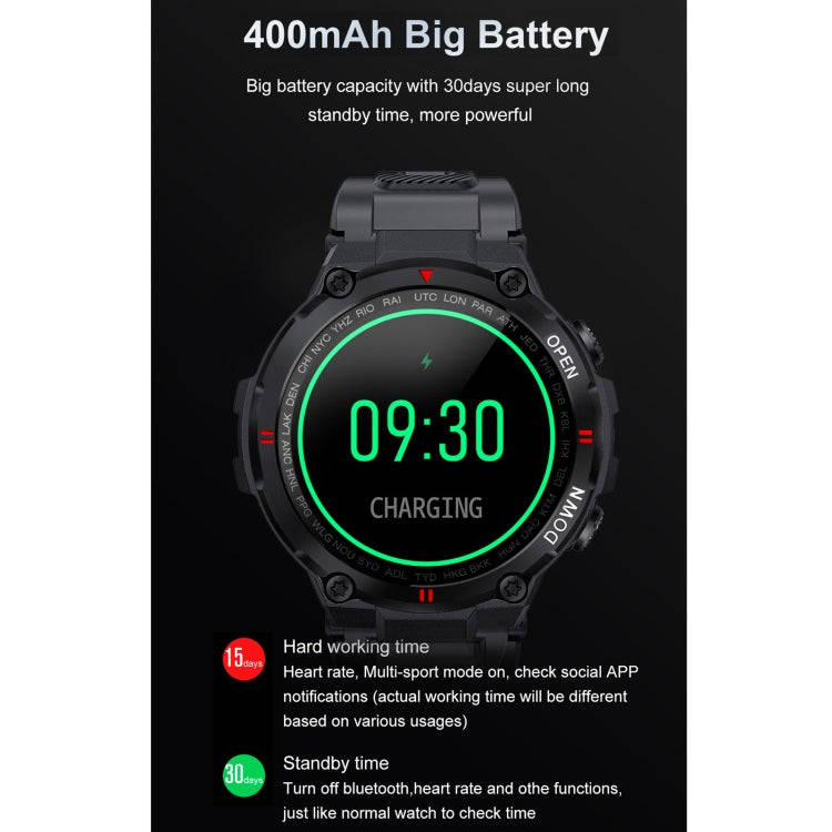 K22 1.28 inch IPS Screen Smart Watch, Support Menstrual Cycle Reminder / Bluetooth Call / Sleep M...