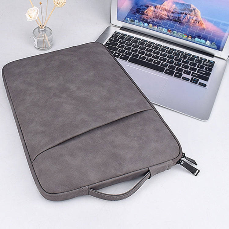ND08 Sheepskin Notebook Iner Bag, Size:13.3 inch(Elegant Gray)