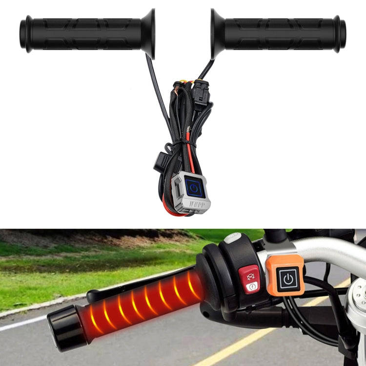 WUPP ZH-983F2 Motorcycle ATV Modified Intelligent Electric Heating Hand Cover Heated Grip with Th...
