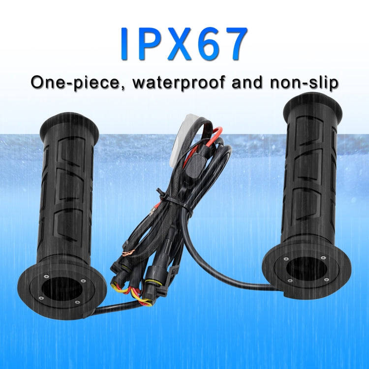 WUPP ZH-983F2 Motorcycle ATV Modified Intelligent Electric Heating Hand Cover Heated Grip with Th...