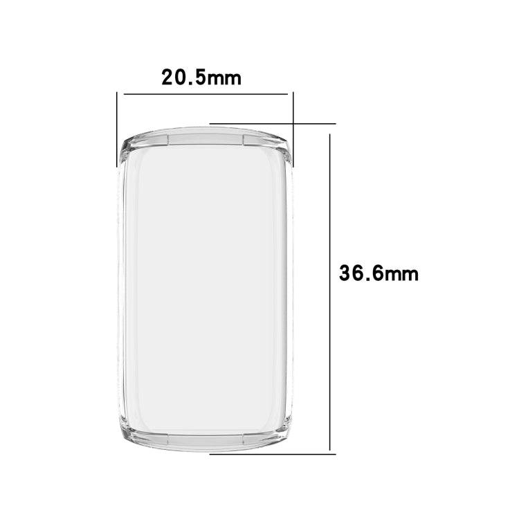 For Fitbit Luxe Full Coverage TPU Electroplating Protective Case Cover(Transparent)