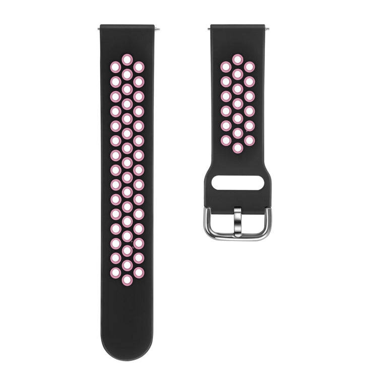 For Galaxy Watch 46 / S3 / Huawei Watch GT 1 / 2 22mm Smart Watch Silicone Double Color Watch Ban...