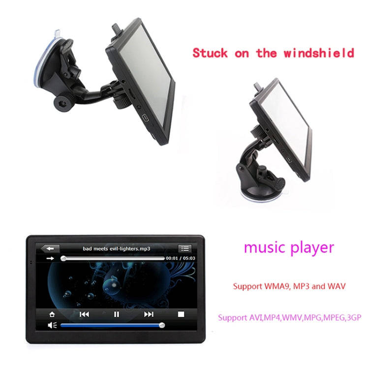 7 inch Car HD GPS Navigator 8G+128M Resistive Screen Support FM / TF Card, Specification:Southeas...