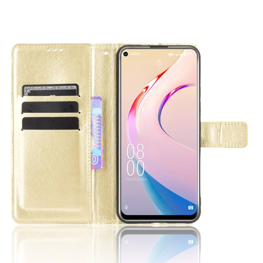 For Oukitel C21 Pro Crazy Horse Texture Horizontal Flip Leather Case with Holder & Card Slots & L...